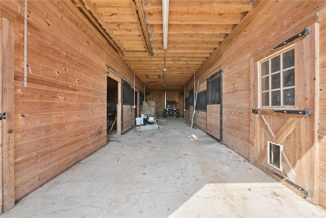 view of horse barn