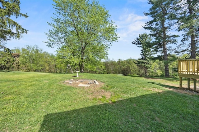 54 Devils Den Rd, Hanover Twp Wsh, PA 15021 - view of yard featuring a deck