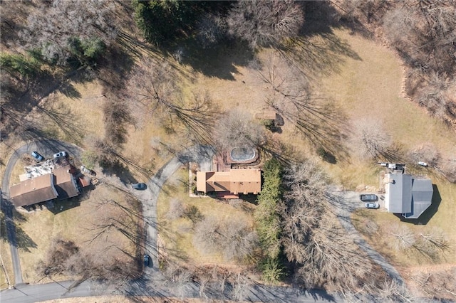bird's eye view featuring a rural view