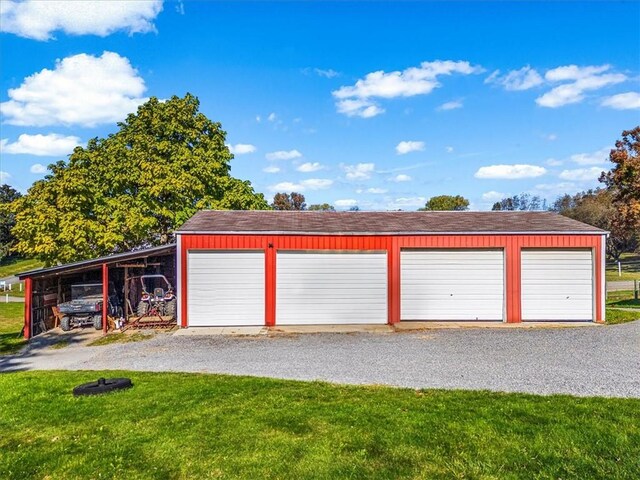 281 Bear Creek Rd, Buffalo Twp But, PA 16055 - garage with driveway and a garage