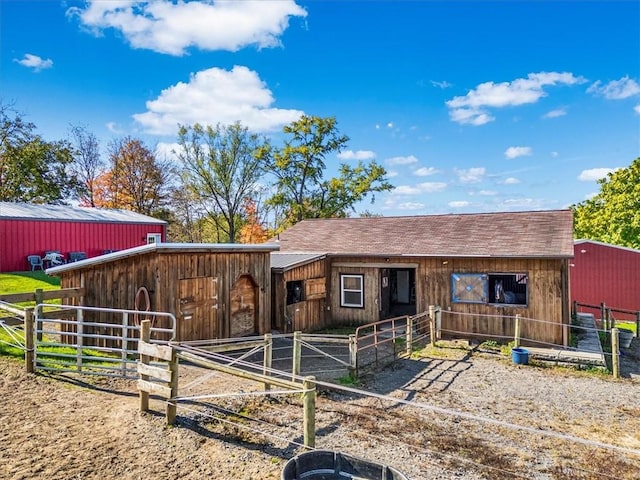 view of stable