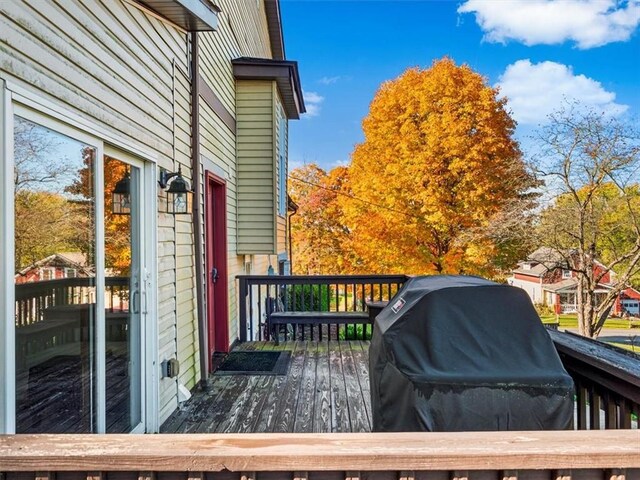 281 Bear Creek Rd, Buffalo Twp But, PA 16055 - wooden terrace featuring area for grilling