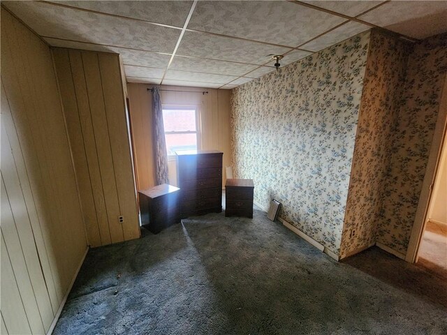 172 49th St, Lawrenceville, PA 15201 - spare room with carpet and wallpapered walls