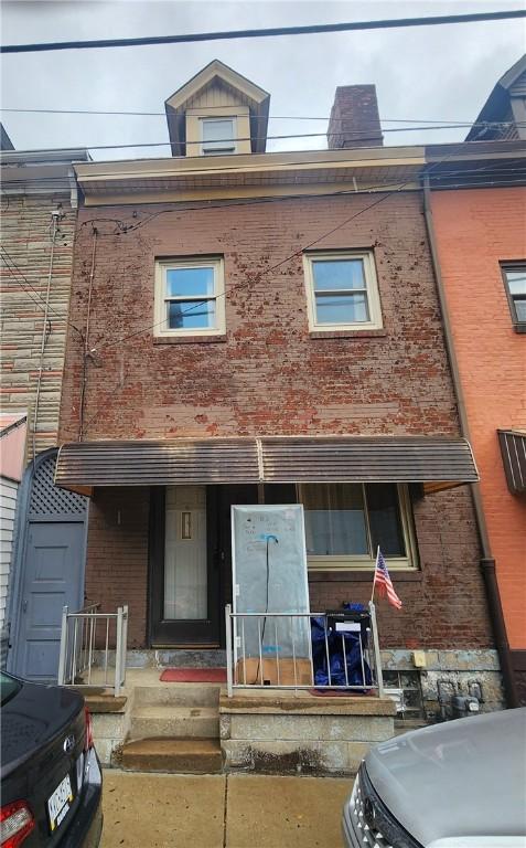 172 49th St, Lawrenceville, PA 15201 - view of front of house with brick siding