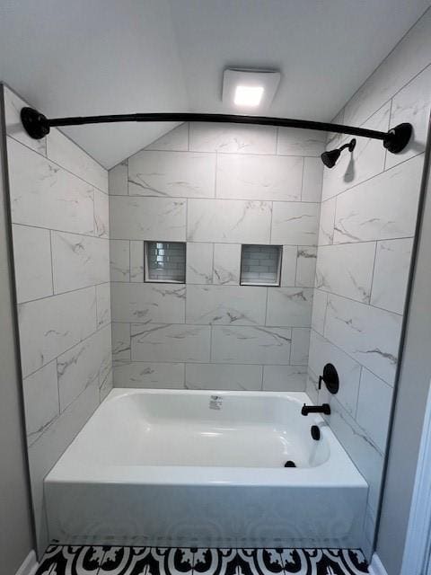full bathroom featuring shower / washtub combination