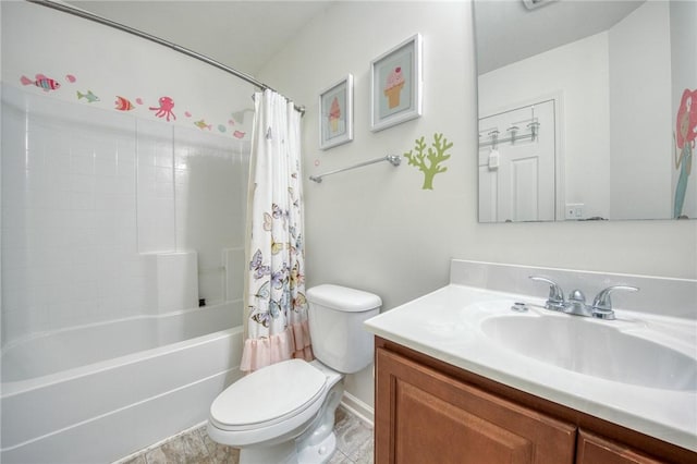 204 Ascot Ct, Moon/Crescent Twp, PA 15108 - full bathroom featuring shower / tub combo with curtain, vanity, and toilet