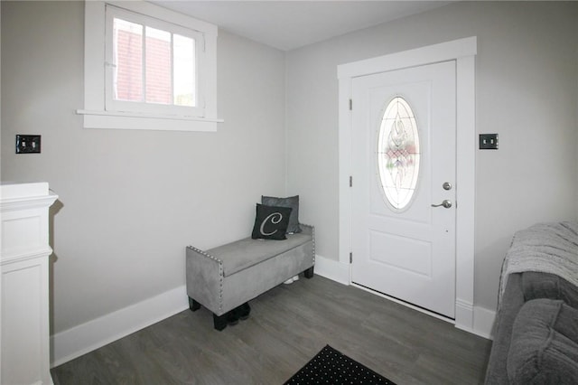 2805 Louisiana Ave, Dormont, PA 15216 - foyer with dark wood finished floors and baseboards