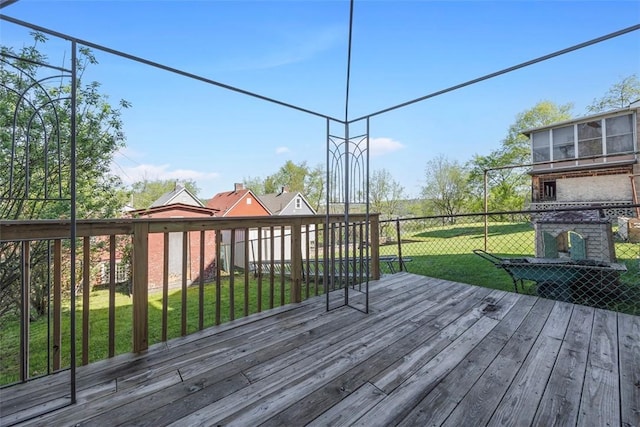 5611 Wickliff St, Lawrenceville, PA 15201 - wooden deck featuring a yard