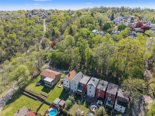 5611 Wickliff St, Lawrenceville, PA 15201 - drone / aerial view with a view of trees and a residential view