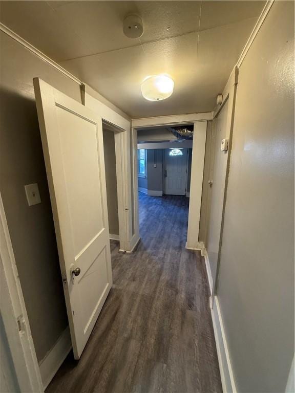 2345 Perrysville Ave, Perry Hilltop, PA 15214 - corridor with dark wood finished floors and baseboards