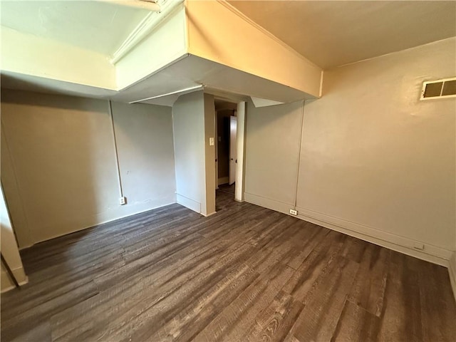 2345 Perrysville Ave, Perry Hilltop, PA 15214 - interior space with visible vents, dark wood-style flooring, and baseboards