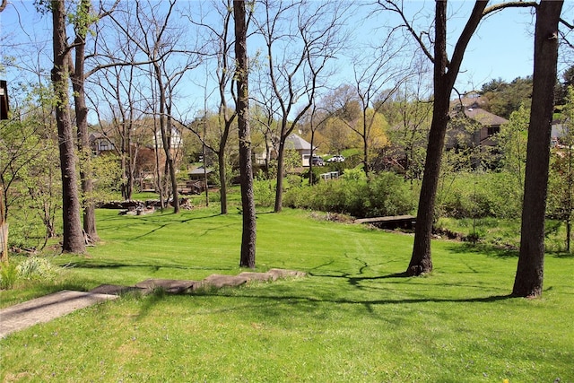 surrounding community with a lawn