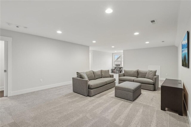 2023 Caymus Ct, Marshall, PA 15005 - living room with light carpet and recessed lighting