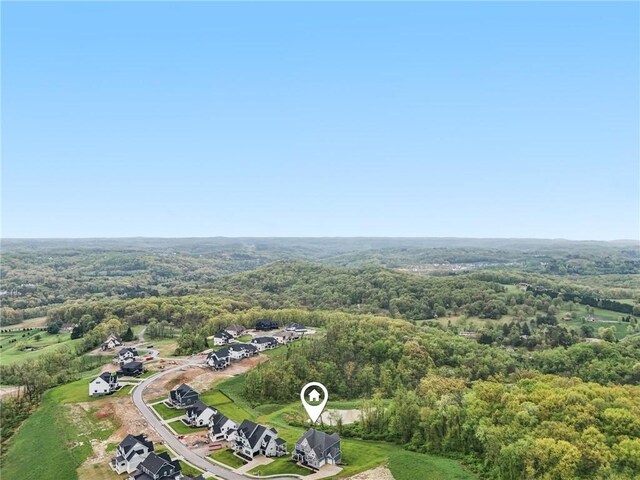 2023 Caymus Ct, Marshall, PA 15005 - aerial view of a heavily wooded area