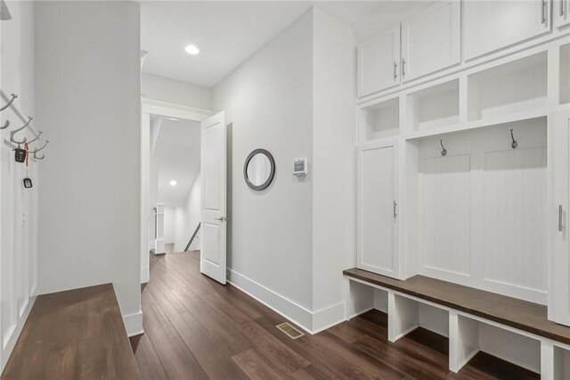 2023 Caymus Ct, Marshall, PA 15005 - mudroom with dark wood-style floors and recessed lighting