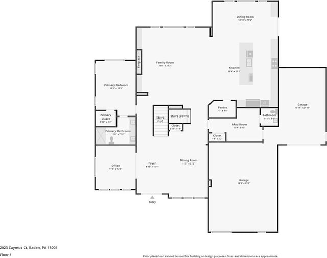 2023 Caymus Ct, Marshall, PA 15005 - view of property floor plan