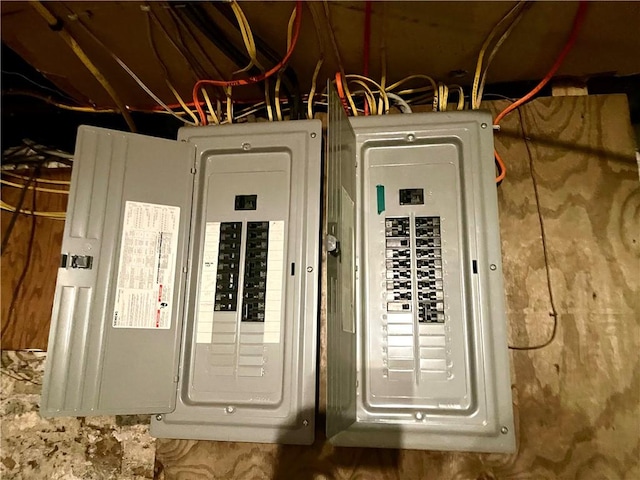 utility room with electric panel