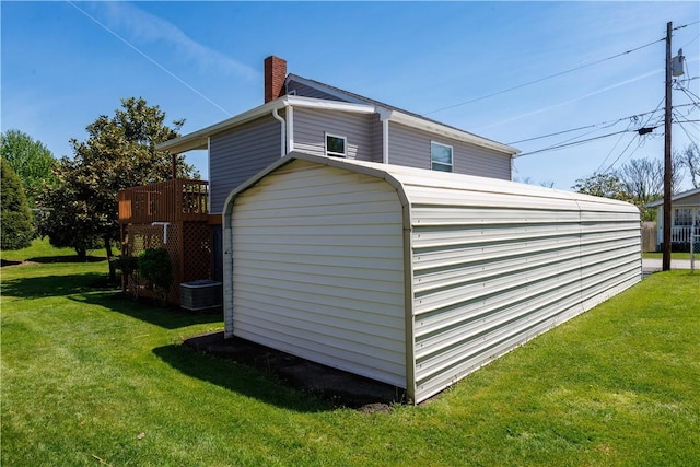 761 Dawson St, California, PA 15419 - view of outbuilding featuring central air condition unit
