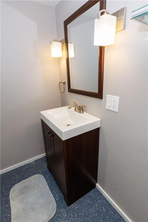 761 Dawson St, California, PA 15419 - bathroom with baseboards and vanity