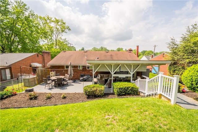 1306 Cochran Rd, Mt Lebanon, PA 15243 - back of house featuring a patio