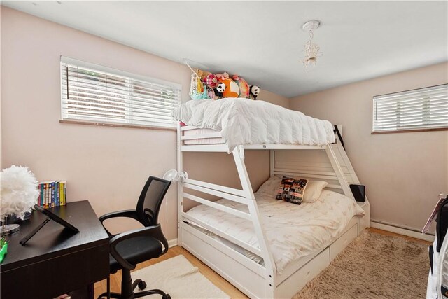 1306 Cochran Rd, Mt Lebanon, PA 15243 - bedroom with multiple windows, baseboards, and a desk