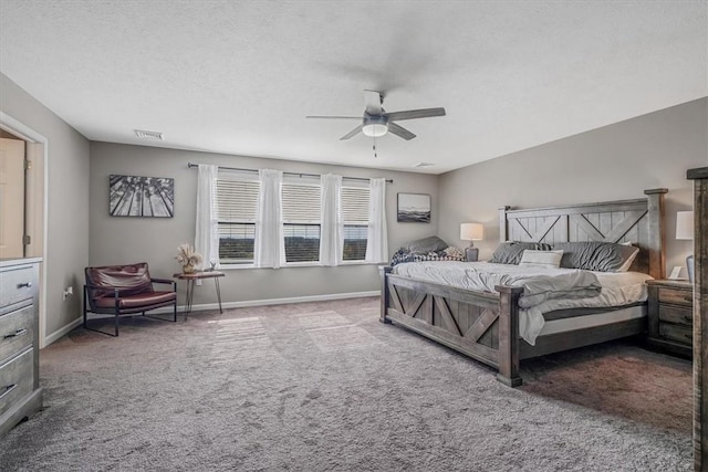 2623 Arno Dr, Oakdale, PA 15071 - bedroom featuring ceiling fan, carpet flooring, baseboards, and visible vents