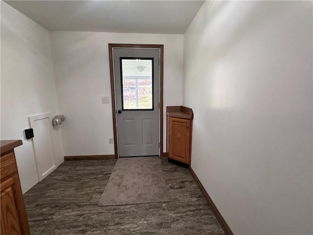 1960 E End Rd, Shippenville, PA 16254 - entryway with baseboards and dark wood finished floors