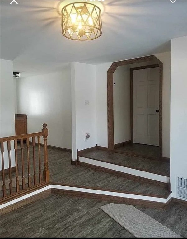 1960 E End Rd, Shippenville, PA 16254 - interior space with visible vents, wood finished floors, baseboards, and arched walkways