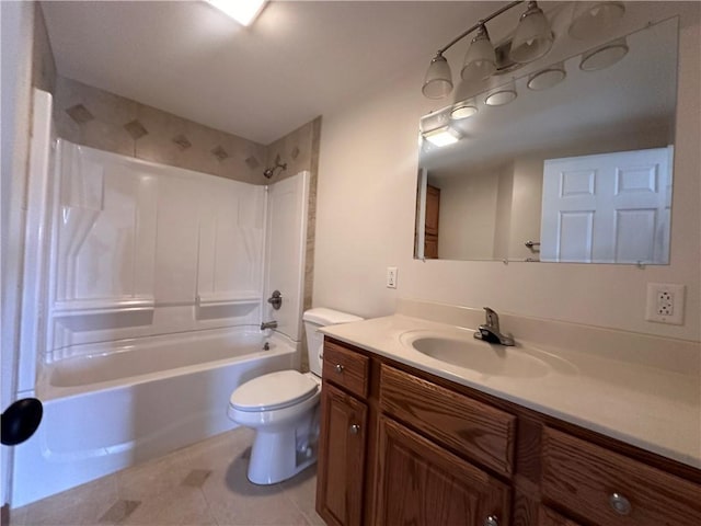 1960 E End Rd, Shippenville, PA 16254 - full bathroom featuring tile patterned flooring, toilet, bathtub / shower combination, and vanity