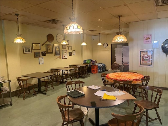 557 Mckean Ave, Donora, PA 15033 - dining room featuring a paneled ceiling