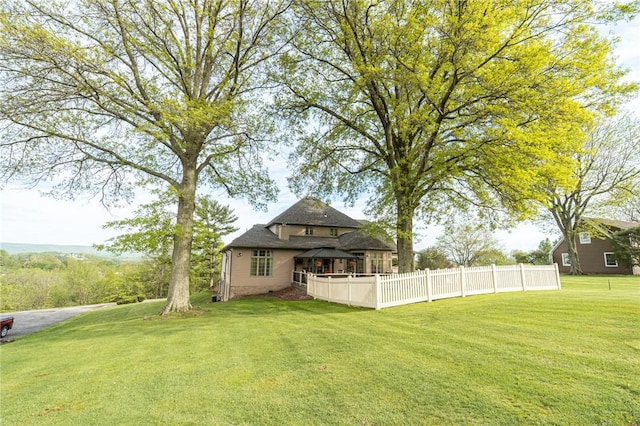 view of yard featuring a gazebo