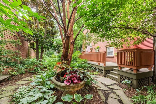 2220 Sarah St, South Side, PA 15203 - view of yard featuring a deck