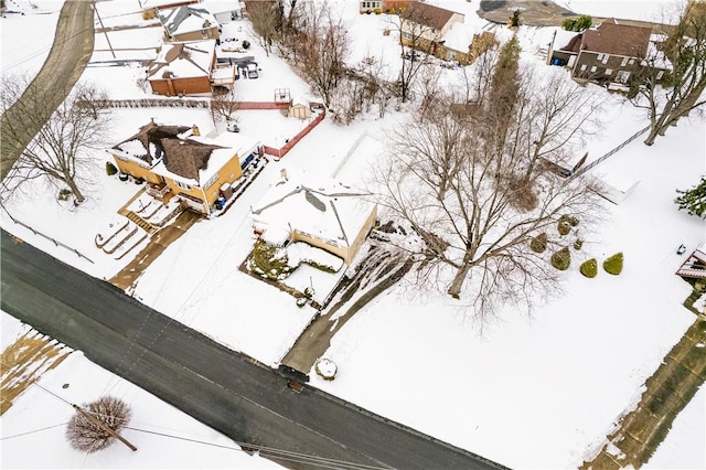 1079 Hedy Lynn Dr, North Huntingdon, PA 15642 - snowy aerial view featuring a residential view