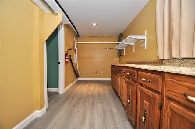 3053 Scheinbach Rd, Jefferson Hills, PA 15332 - hallway featuring light wood-style floors, baseboards, and recessed lighting