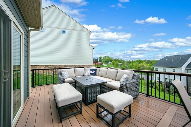 7005 Augusta Ln, Penn Twp Wml, PA 15644 - wooden terrace featuring an outdoor living space