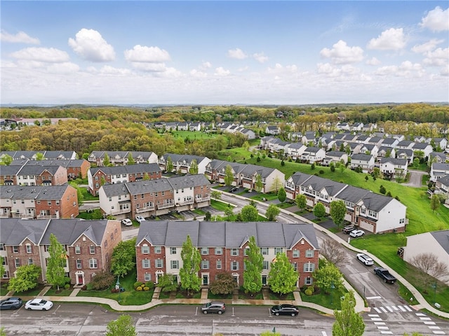 aerial perspective of suburban area
