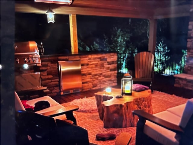view of patio with outdoor dining space