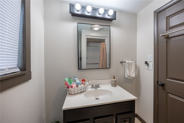 bathroom with vanity