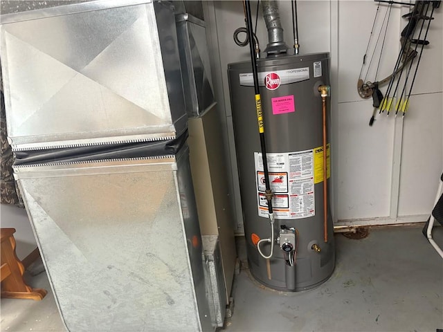 205 S Keel Ridge Rd, Hermitage, PA 16148 - utilities with gas water heater and heating unit