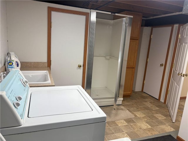 205 S Keel Ridge Rd, Hermitage, PA 16148 - laundry room featuring light stone finish floors