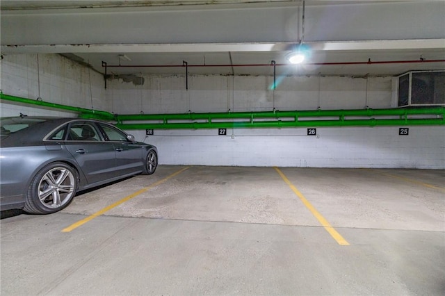 view of parking deck