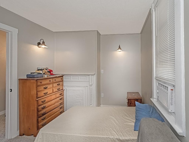 bedroom with cooling unit