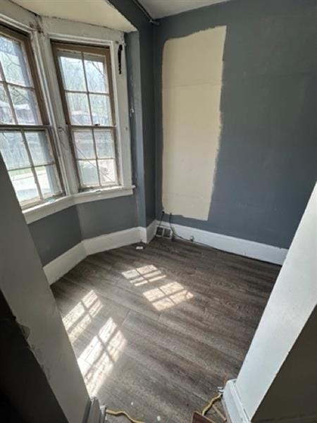 816 Franklin Ave, Aliquippa, PA 15001 - spare room featuring baseboards and wood finished floors