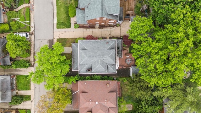 view from above of property