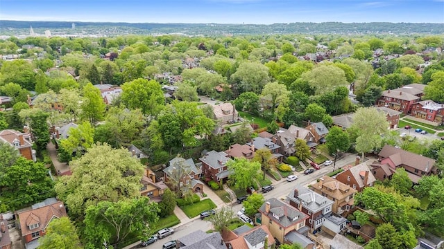 aerial view of residential area