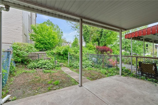 view of patio / terrace with a fenced backyard