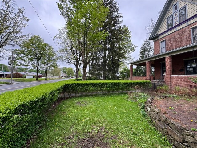 816 Main St, Brockway, PA 15824 - view of yard with a porch