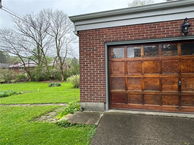 816 Main St, Brockway, PA 15824 - view of exterior entry with a yard and brick siding