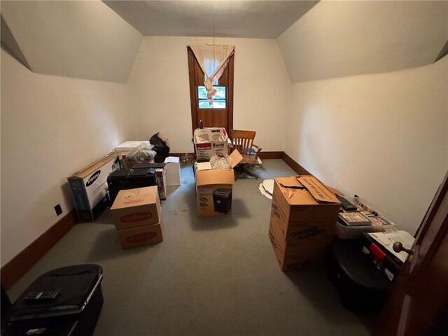 816 Main St, Brockway, PA 15824 - bonus room with lofted ceiling, carpet, and baseboards