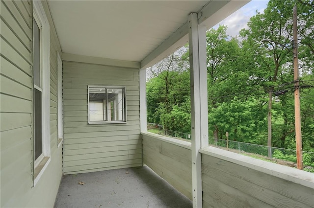 view of balcony